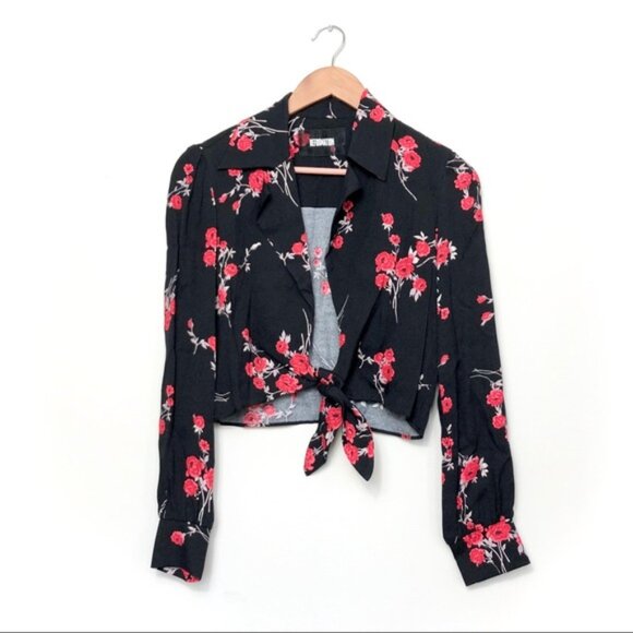 Reformation Dottie Top, Rose Pattern, XS - Picture 9 of 10